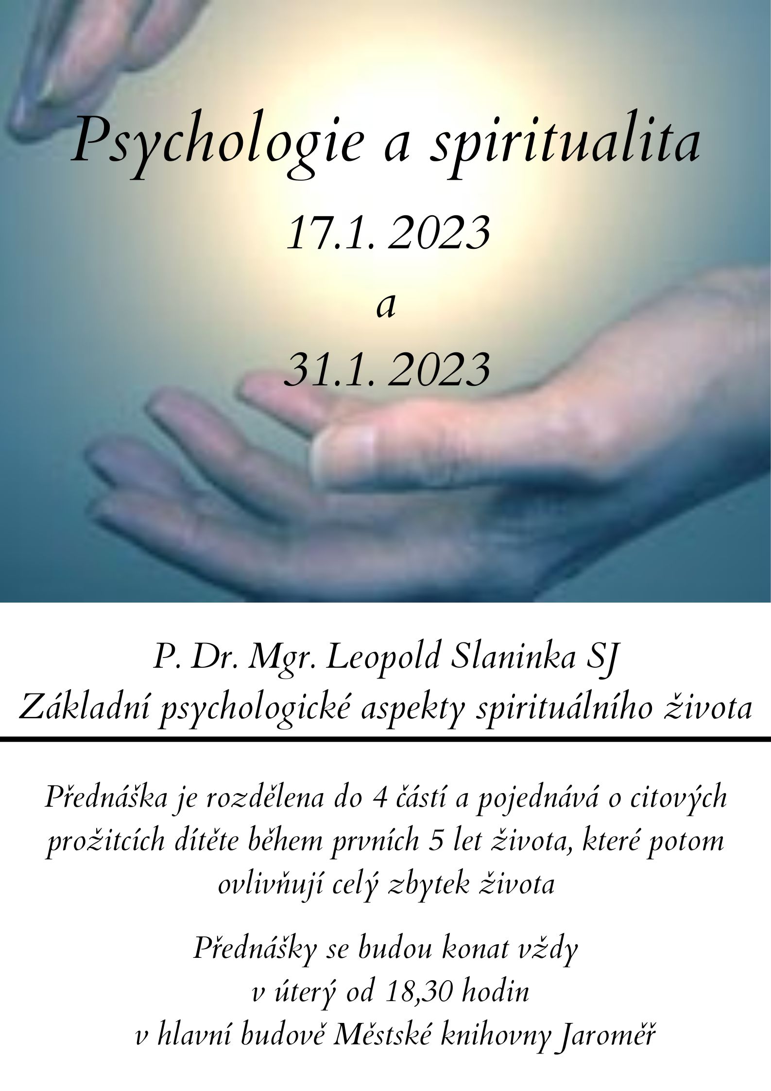 P. Dr. Mgr. Leopold Slaninka SJ: „Psychologie a spiritualita“