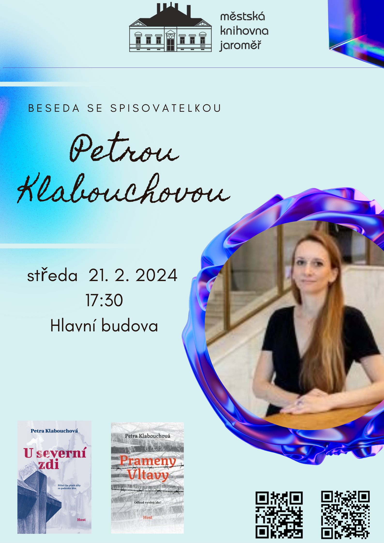 Petra Klabouchová – beseda se spisovatelkou