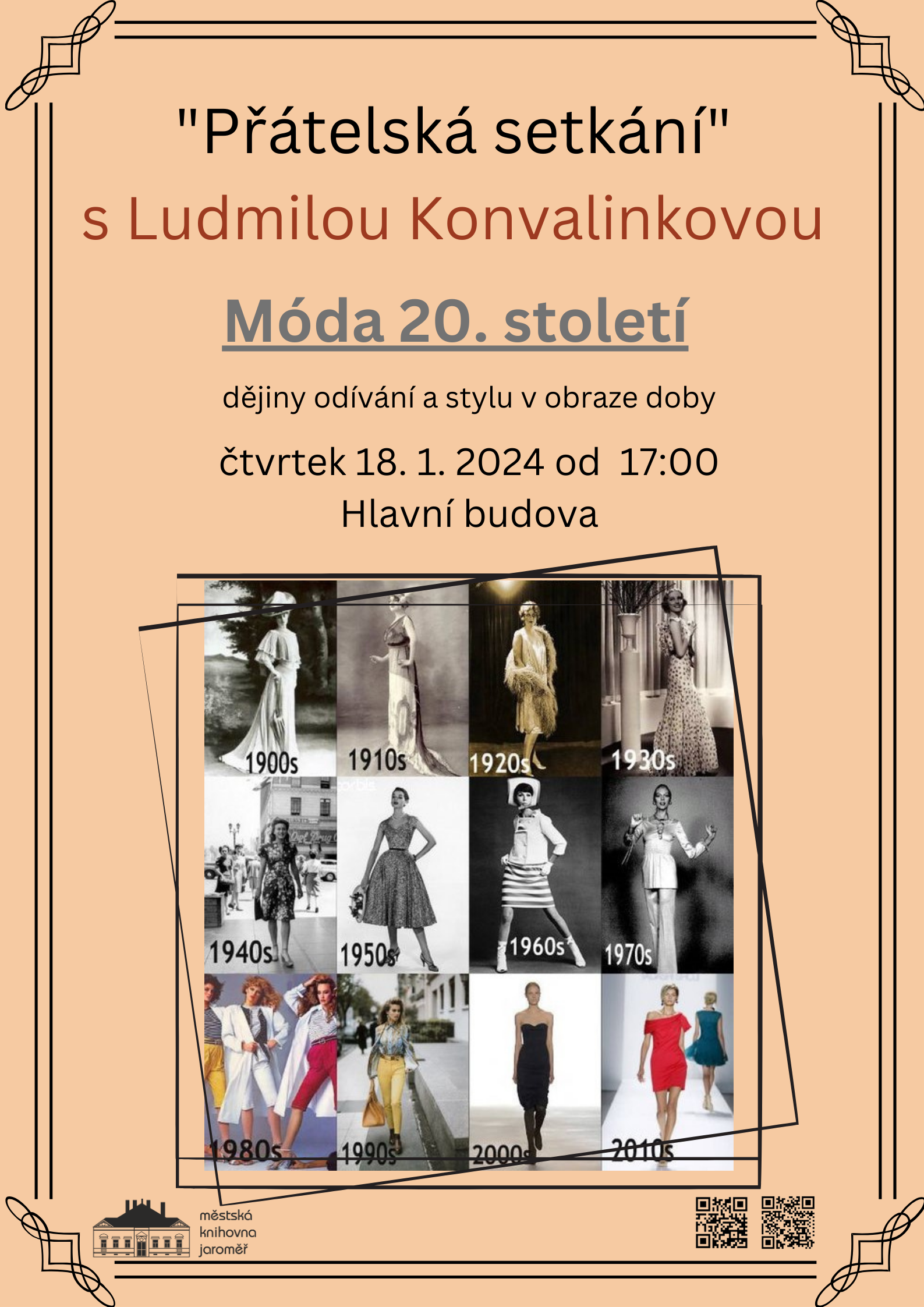 Ludmila Konvalinková – „Přátelská setkání“ Móda 20. století