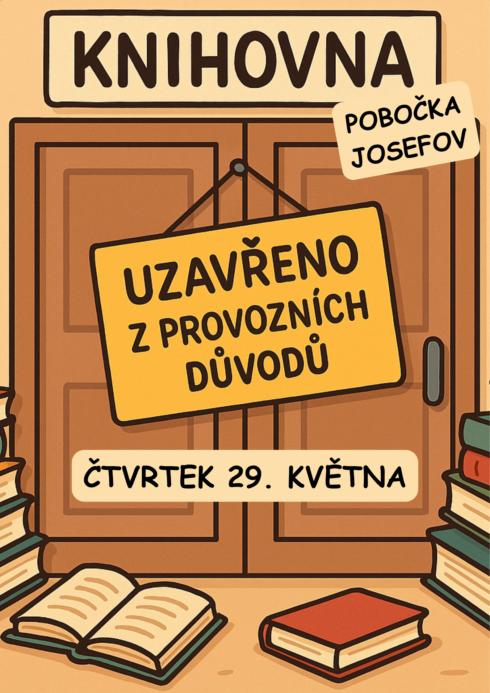 Uzavření pobočky Josefov 29. května Uzavření pobočky Josefov 29. května